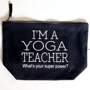 NWOT Yoga Teacher Zipper Pouch